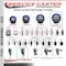 Service Caster 5'' Blue Poly Swivel 1-5/8'' Expanding Stem Caster with Brake SCC-EX20S514-PPUB-BLUE-PLB-158 - alternate 2